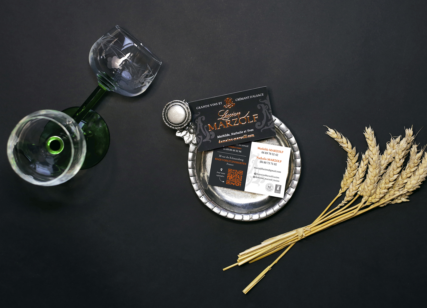 Carte de visite de Lucien Marzolf